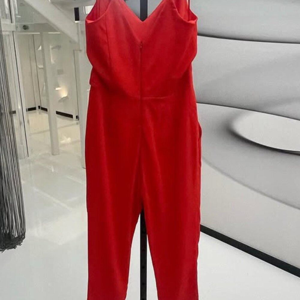 Adeline Rae Red Jumpsuit - Picture 4 of 5